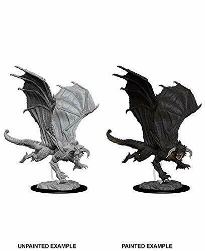 D&D Nolzur's Marvelous Miniatures - Young Black Dragon - Unpainted
